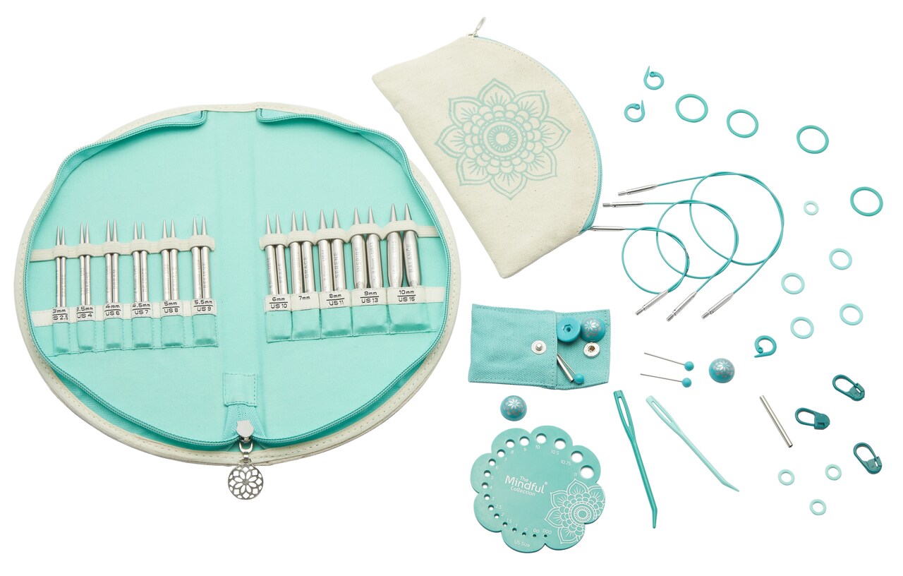 KnitPro-Mindful Warmth Interchangeable Knitting Needle Set-11 Pair Of Needles - 4" - Special